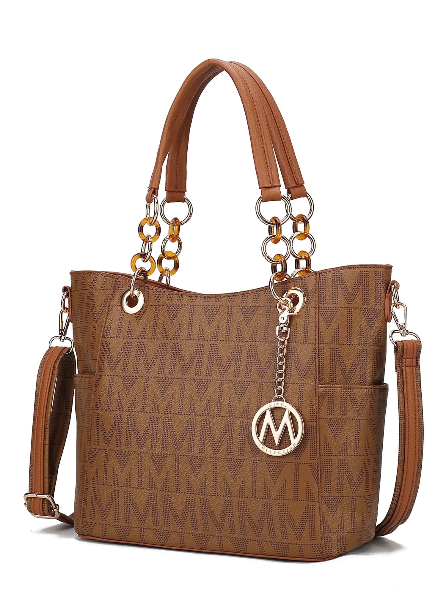 MKF Collection Kissaten Shoulder Bag for Women, Vegan Leather Handbag Purse Top-Handle Crossbody Bag Tote Bag by Mia K