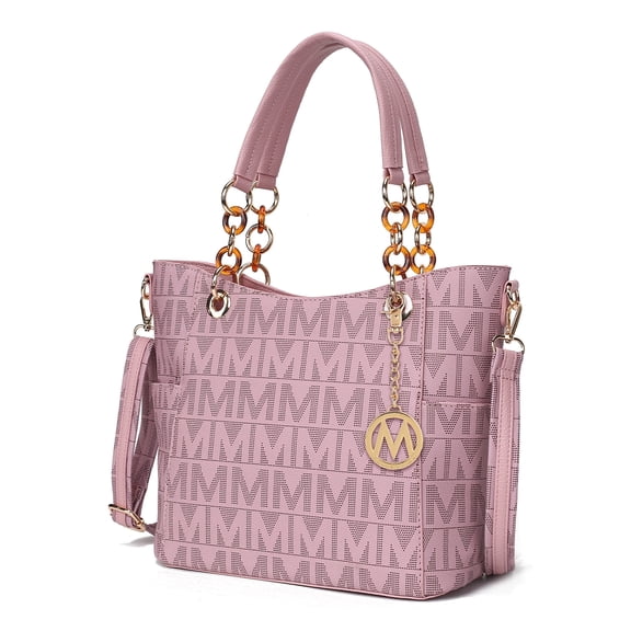 MKF Collection Kissaten Shoulder Bag for Women, Vegan Leather Handbag Purse Top-Handle Crossbody Bag Tote Bag by Mia K