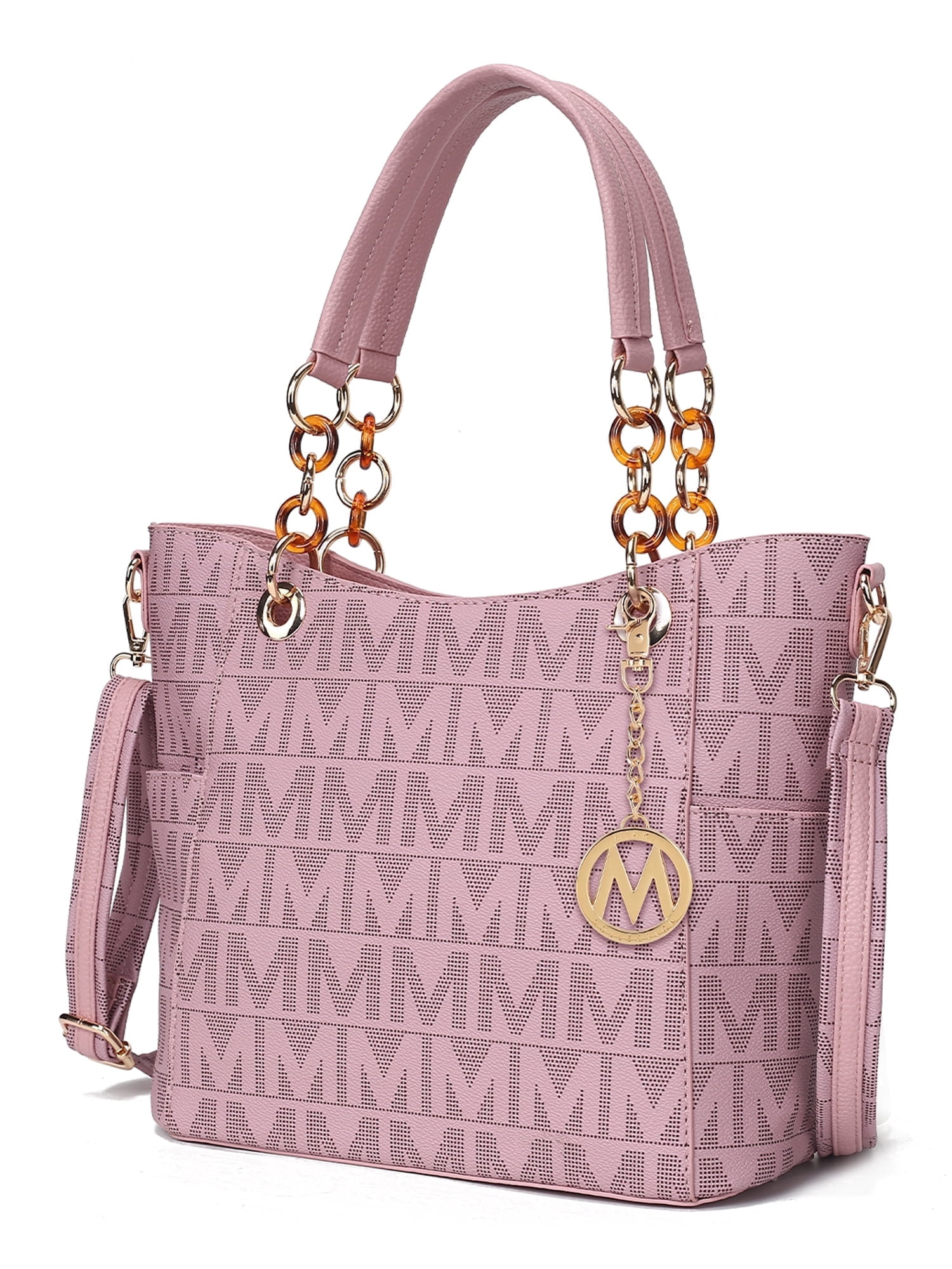 MKF Collection Kissaten Shoulder Bag for Women, Vegan Leather Handbag Purse Top-Handle Crossbody Bag Tote Bag by Mia K