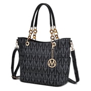 MKF Collection Kissaten Shoulder Bag for Women, Vegan Leather Handbag Purse Top-Handle Crossbody Bag Tote Bag by Mia K