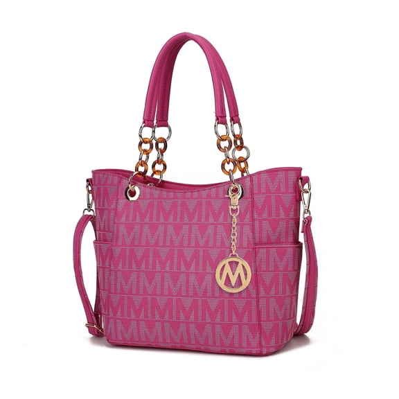 MKF Collection Kissaten Shoulder Bag for Women, Vegan Leather Handbag Purse Top-Handle Crossbody Bag Tote Bag by Mia K