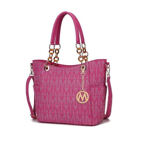 MKF Collection Kissaten Shoulder Bag for Women, Vegan Leather Handbag Purse Top-Handle Crossbody Bag Tote Bag by Mia K