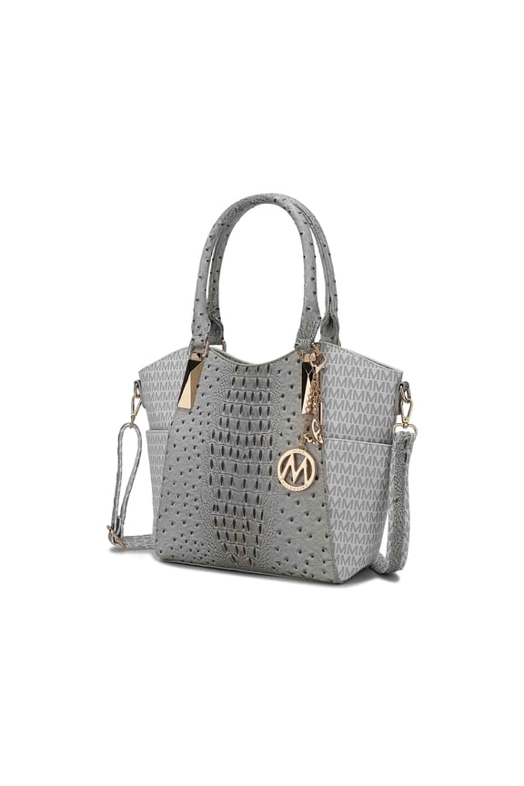 Kristal M Signature Women's Tote Handbag by Mia K - White