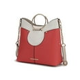thumbnail image 1 of MKF Collection Kylie Women's Top Handle Vegan Leather Satchel Crossbody Handbag by Mia K. - Peach, 1 of 7