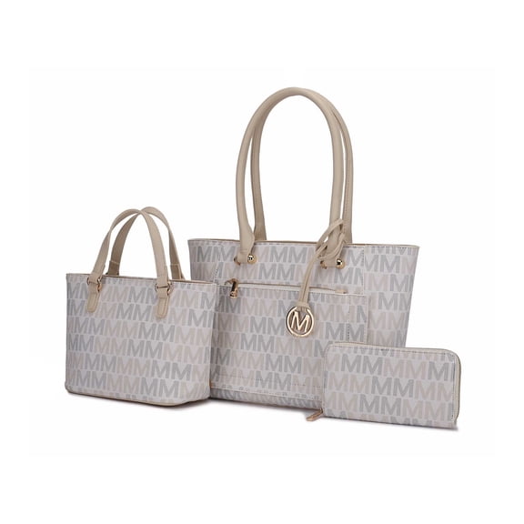 MKF Collection Lady Women’s Tote Bag, Small Tote with Wallet, Signature Vegan Leather Handbag Set by Mia K.