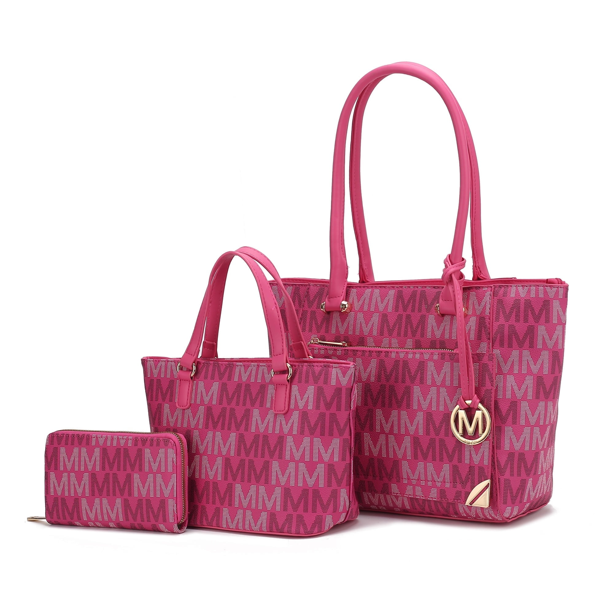 MKF Collection Lady Women’s Tote Bag, Small Tote with Wallet, Signature Vegan Leather Handbag Set by Mia K.