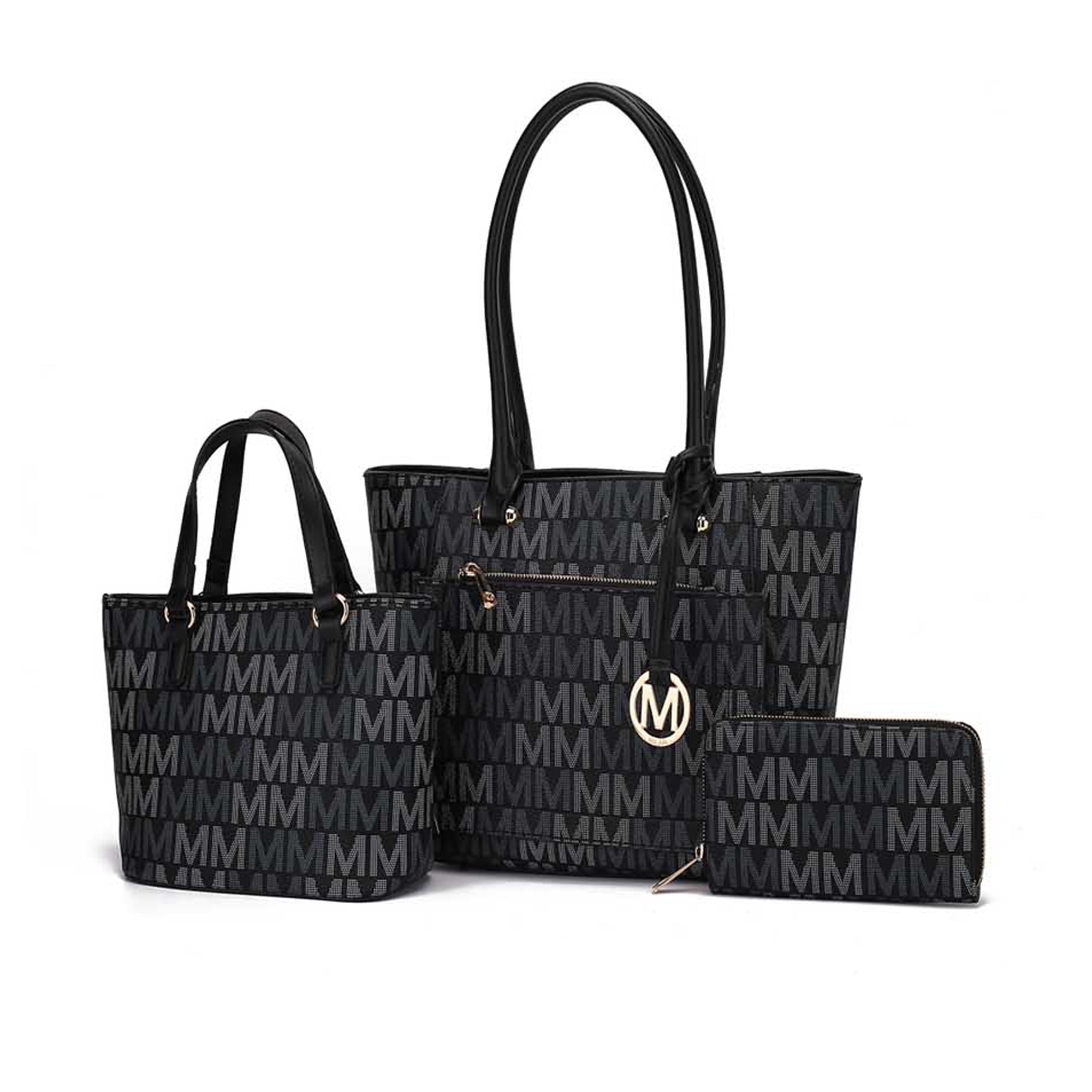 MKF Collection Lady Women’s Tote Bag, Small Tote with Wallet, Signature Vegan Leather Handbag Set by Mia K.