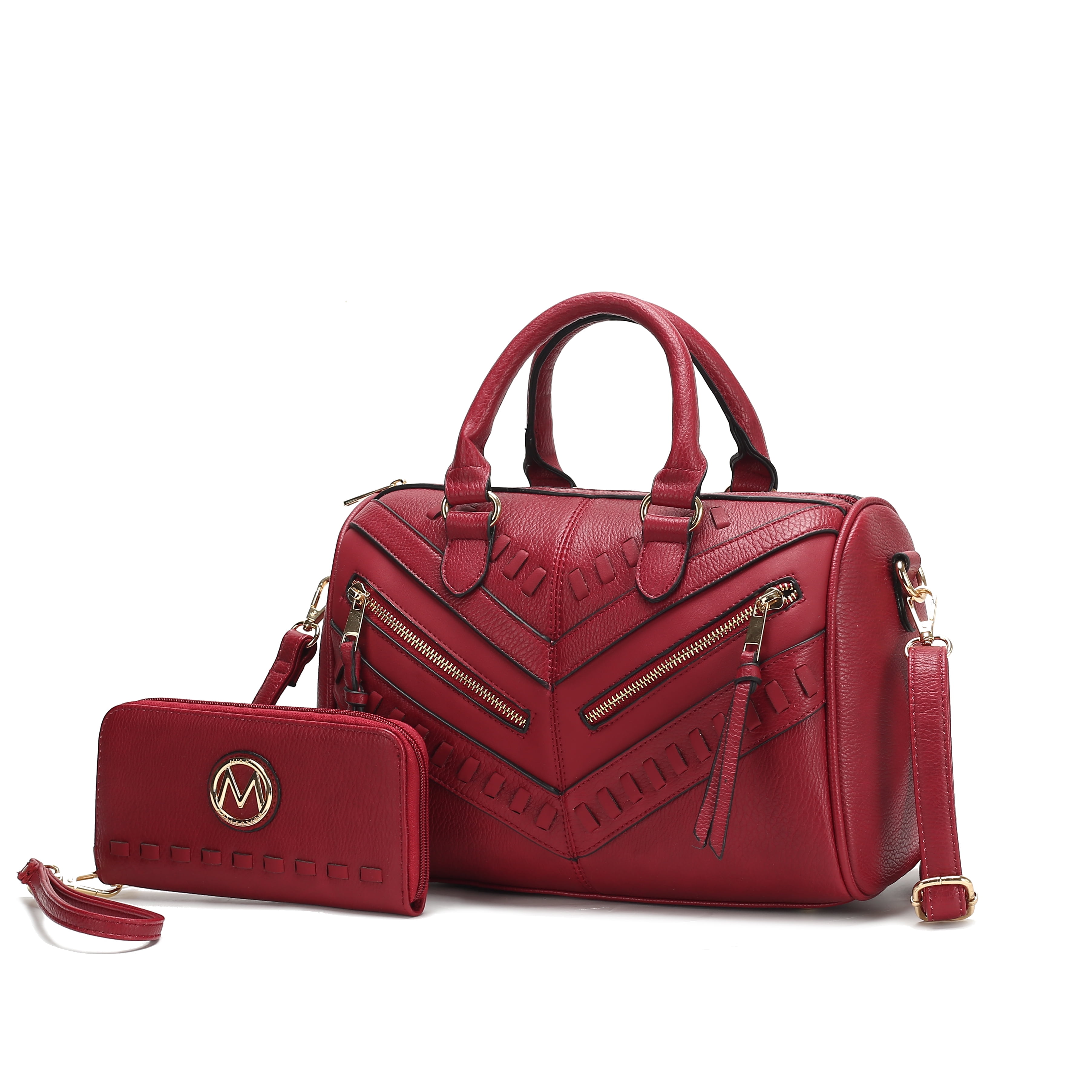 MKF Collection Lara Vegan Leather Women's Satchel Bag, Elegant