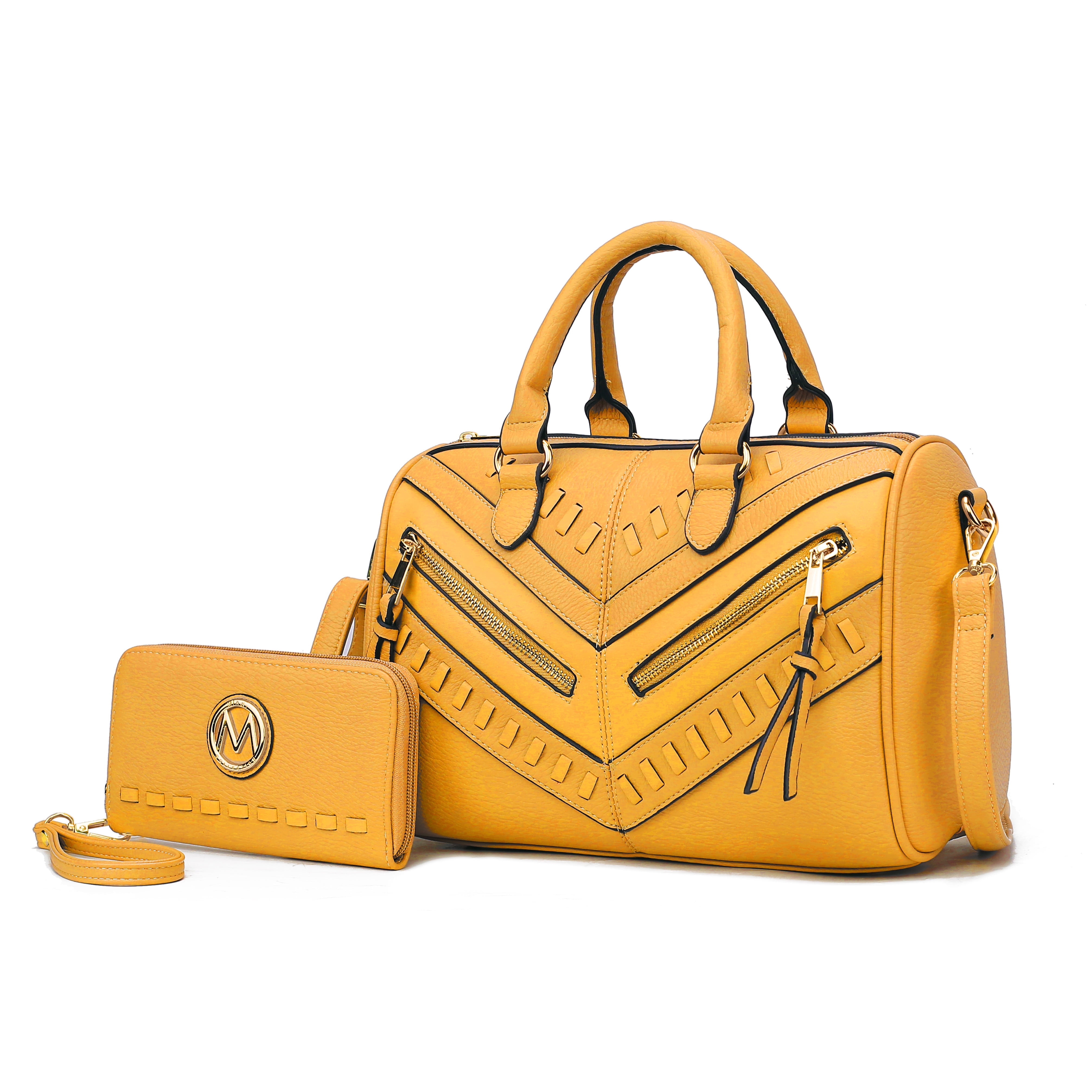 MKF Collection Lara Vegan Leather Women's Satchel Bag, Elegant
