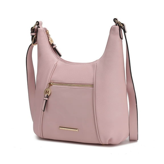MKF Collection Lavinia Vegan Leather Women's Shoulder Bag, Classy Crossbody Purse Handbag by Mia K - Pink