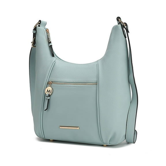 MKF Collection Lavinia Vegan Leather Women's Shoulder Bag, Classy Crossbody Purse Handbag by Mia K - Seafoam