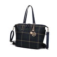 thumbnail image 1 of MKF Collection Layla Women's Tote bag, Plaid Convertible Backpack by Mia K - Green Navy, 1 of 8