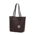thumbnail image 1 of MKF Collection Lea Vegan Leather Women's Tote Bag, Fashionable Shoulder Purse Handbag by Mia K - Coffee, 1 of 6