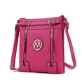 thumbnail image 1 of MKF Collection Lilian Vegan Leather Women's Crossbody Bag, Chic Crossover Purse Handbag by Mia K - Fuchsia, 1 of 9