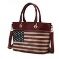 thumbnail image 1 of MKF Collection Lilian Womens Tote bag Vegan Leather Shoulder bag USA Flag handbags Red Purse by Mia K, 1 of 7