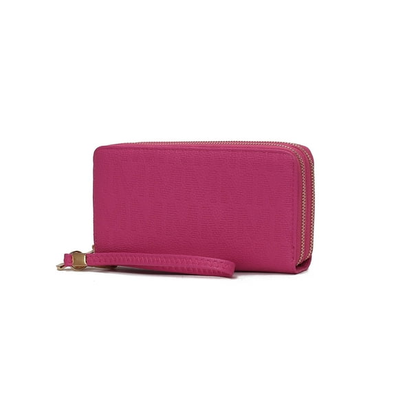 MKF Collection Lisbette Signature Wristlet Wallet for Women's, Handbag Purse by Mia K - Fuchsia