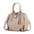 thumbnail image 1 of MKF Collection Lorena Faux Snake Embossed Vegan Leather Women's Satchel Bag, Elegant Crossbody Purse Handbag by Mia K - Beige, 1 of 10