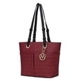 thumbnail image 1 of MKF Collection Lori Women's Tote Bag,Vegan Leather Shoulder Bag Female Handbag Purse by Mia K - Burgundy, 1 of 7
