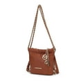 thumbnail image 1 of MKF Collection Loriana Women's Quilted Tote Chic Vegan Leather Bag with Spacious Design by Mia K - Cognac, 1 of 8