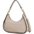 thumbnail image 1 of MKF Collection Lottie Vegan Leather Women's Hobo Bag, Shoulder Purse Handbag by Mia K. - Beige, 1 of 9