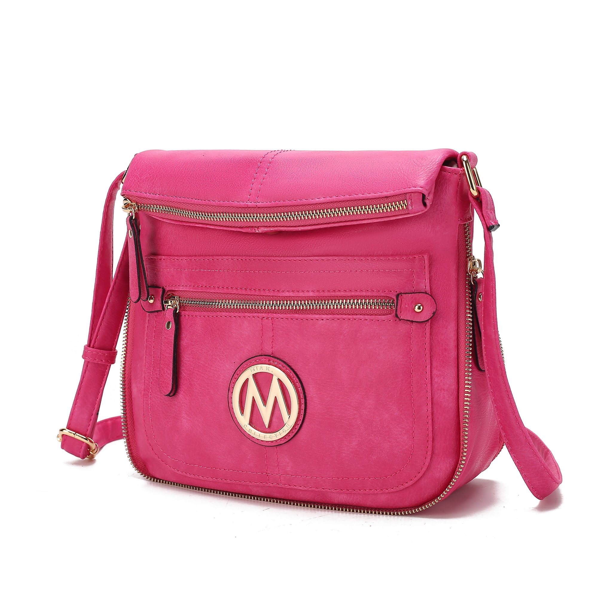 MKF Collection Luciana Women's Crossbody Bag, Vegan Leather Shoulder Bag Handbag Purse for Travel, Work and School by Mia K - Fuchsia Pink - Walmart Business Supplies MKF Collection Luciana Women's Crossbody Bag, Vegan Leather Shoulder Bag Handbag Purse for Travel, Work and School by Mia K - Fuchsia Pink - Walmart Business Supplies