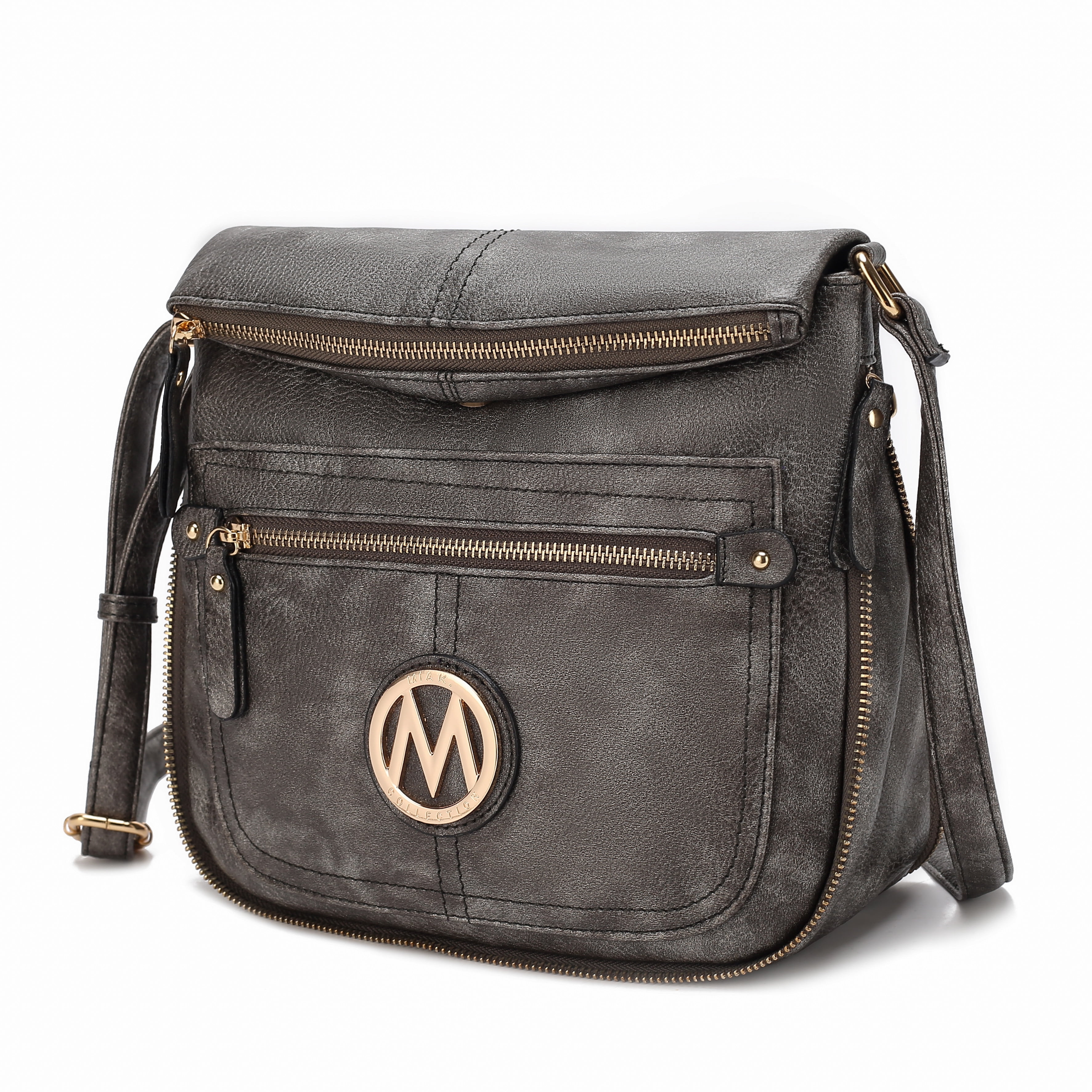 MKF Collection Luciana Vegan Leather Women's Crossbody Bag, Functional