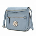 thumbnail image 1 of MKF Collection Luciana Women's Crossbody Bag, Vegan Leather Shoulder Bag Handbag Purse for Travel, Work and School by Mia K - Denim, 1 of 8