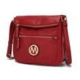 thumbnail image 1 of MKF Collection Luciana Women's Crossbody Bag, Vegan Leather Shoulder Bag Handbag Purse for Travel, Work and School by Mia K - Red, 1 of 8