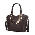 thumbnail image 1 of MKF Collection Lucy Vegan Leather Women's Tote Bag, Trendy Shoulder Purse Handbag by Mia K - Chocolate, 1 of 8