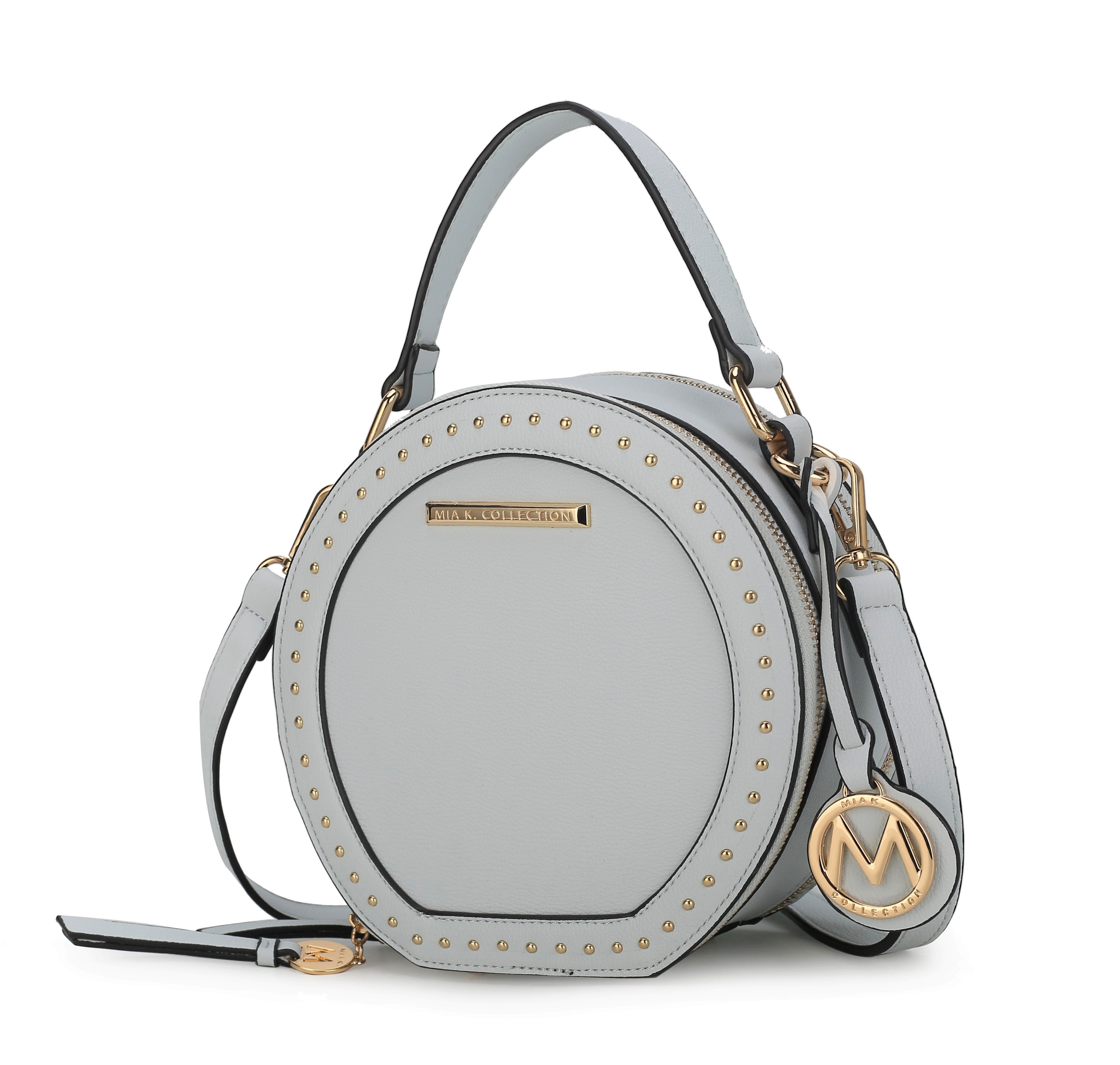 MKF Collection Lydie Vegan Leather Women s Crossbody Bag Designer Crossover Purse Handbag by Mia K Baby Blue