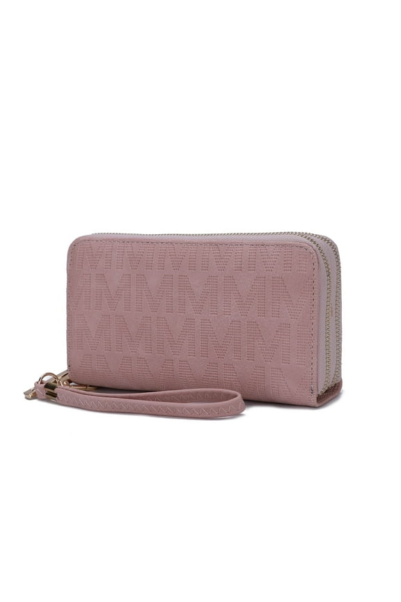 Lisbette Signature Wristlet Wallet for Women's, Handbag Purse by Mia K - Rose Pink