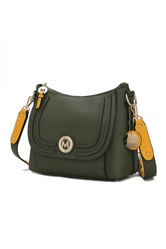 Maggie Women Crossbody Bag Vegan Leather, Shoulder Handbag Purse by Mia K