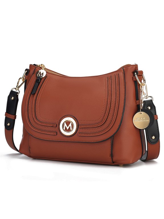 Maggie Women Crossbody Bag Vegan Leather, Shoulder Handbag Purse by Mia K