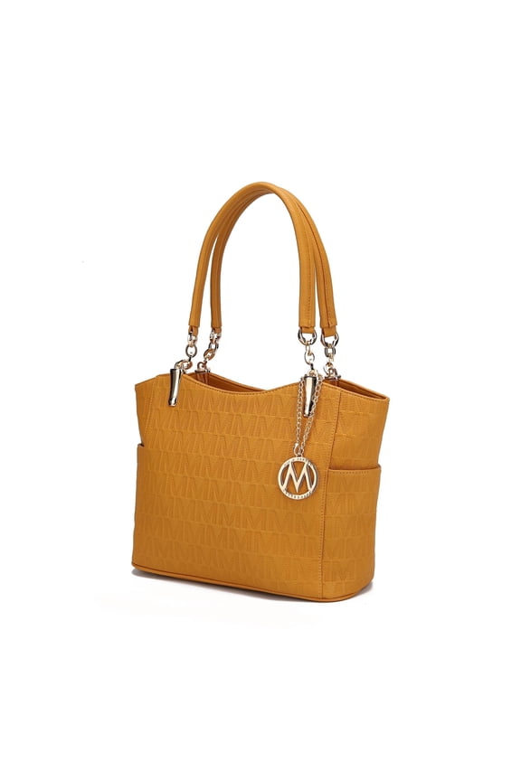 Malika Women's Tote Bag, Signature Vegan Leather Work Shoulder Bag Handbag Purse by Mia K