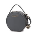 thumbnail image 1 of MKF Collection Mallory Women's Circle Crossbody Bag, Vegan Leather Round Bag Satchel Purse Handbag by Mia K. - Gray Charcoal, 1 of 10