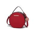 thumbnail image 1 of MKF Collection Mallory Vegan Leather Women's Crossbody Bag, Elegant Mini Satchel Purse Handbag by Mia K - Red, 1 of 9