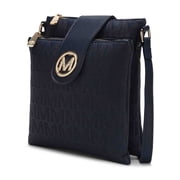 Marietta Women's Crossbody Bag, Signature Shoulder Bag Handbag by Mia K. - Navy