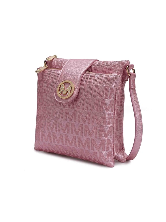 Marietta Women's Crossbody Bag, Signature Shoulder Bag Handbag by Mia K. - Pink