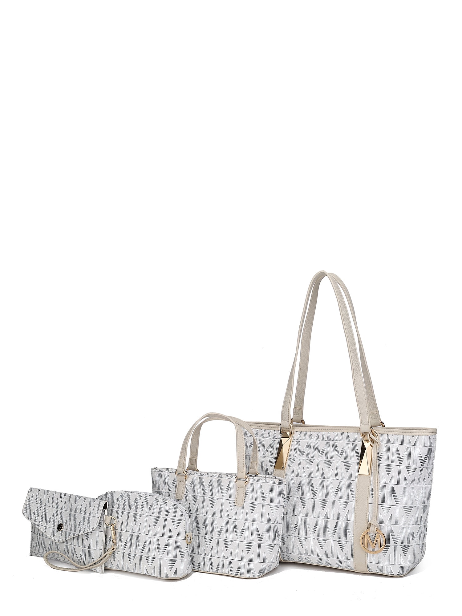 MKF Collection Marimar M Signature Tote Handbag by Mia K. 4 Piece Set