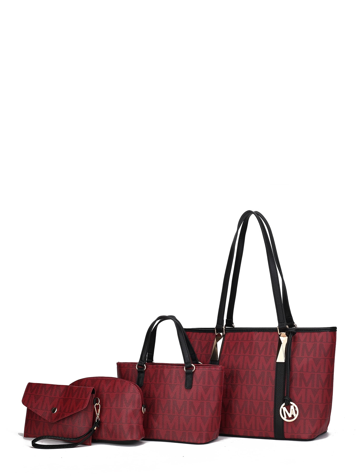 MKF Collection Marimar M Signature Tote Handbag by Mia K., 4-Piece Set