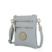 MKF COLLECTION Medina Women Crossbody Bag,Vegan Leather Shoulder Bag Purse Handbag by Mia K - Light Blue