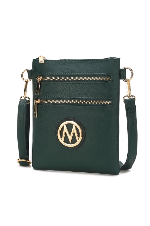 Medina Women Crossbody Bag,Vegan Leather Shoulder Bag Purse Handbag by Mia K - Olive
