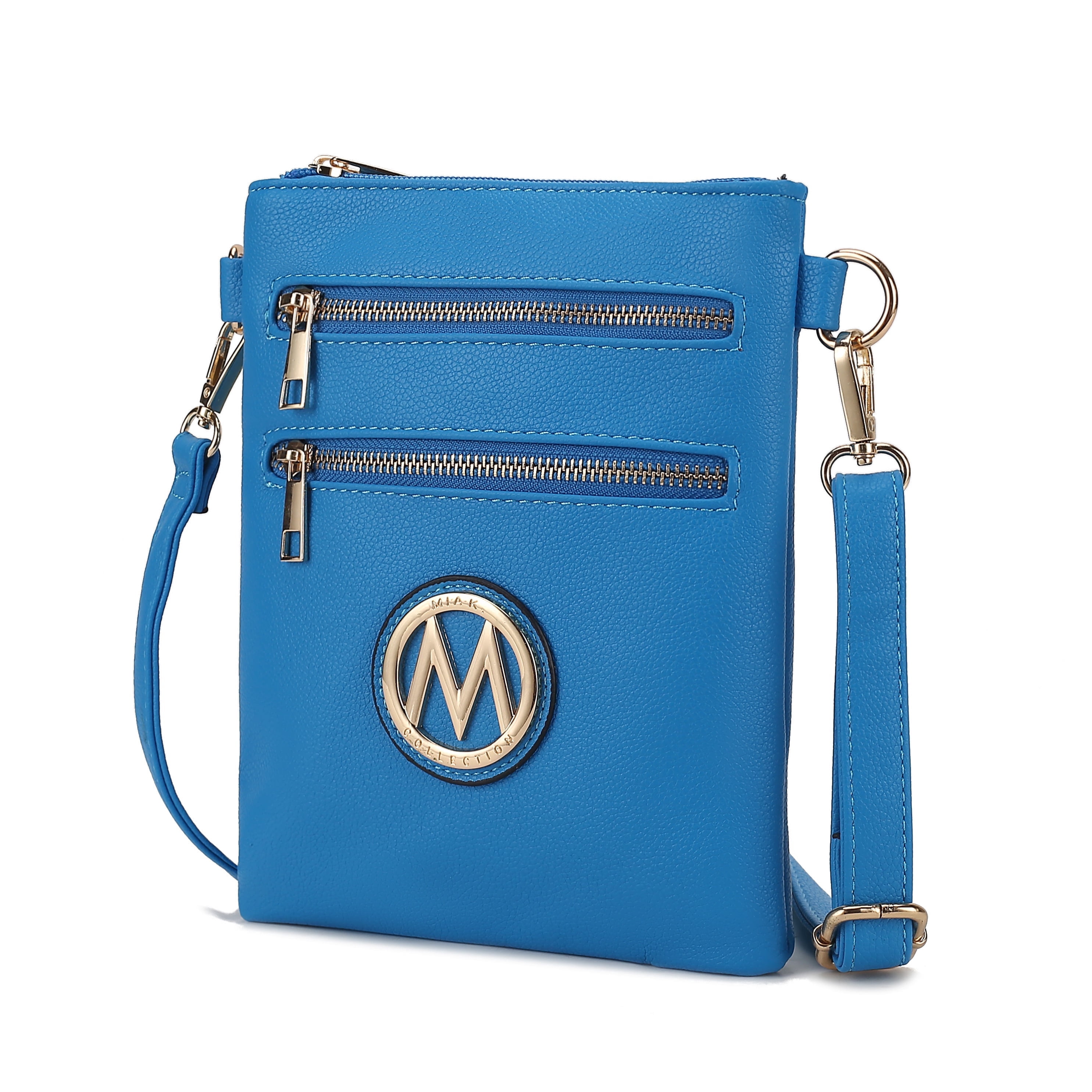 MKF Collection Medina Women Crossbody Bag,Vegan Leather Shoulder Bag Purse Handbag by Mia K - Royal blue