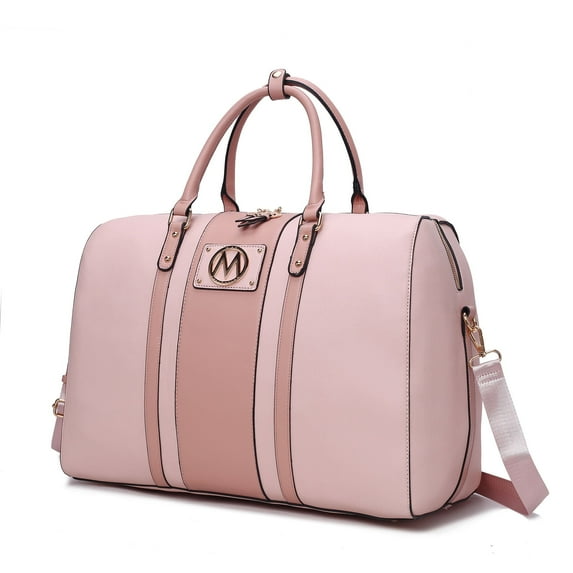 MKF Collection Melissa Women Duffle Bag, Crossover Purse Handbag Fashion Travel by Mia K - Blush
