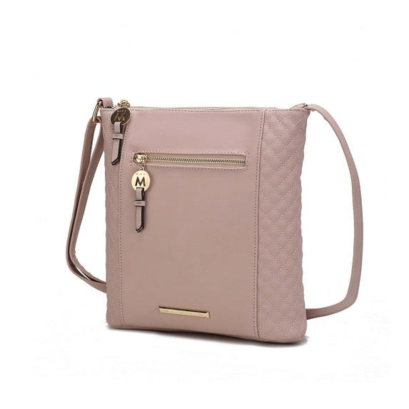 MKF Collection Miranda Vegan Leather Women's Crossbody Bag by Mia K. - Pink