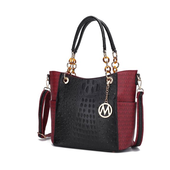 MKF Collection Miriam Women's Tote Bag Signature Vegan Leather Handbag Purse by Mia K.