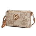 thumbnail image 1 of MKF Collection Multi-Compartments Ishani Women's Signature Crossbody Bag, Functional Wristlet Purse Handbag by Mia K - Beige, 1 of 9