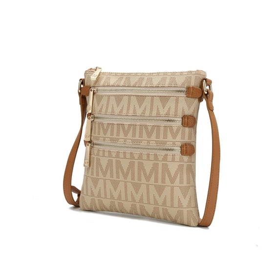 MKF Collection Mya Vegan Leather Women's Crossbody Handbag by Mia K - Beige