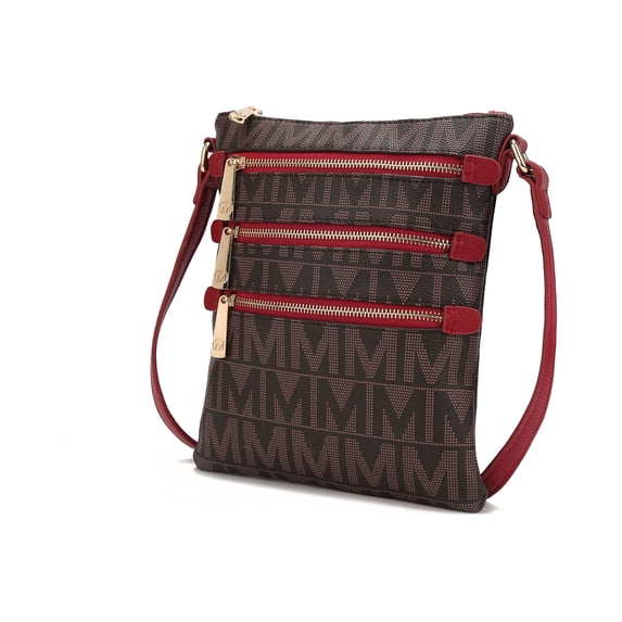 MKF Collection Mya Vegan Leather Women's Crossbody Bag Handbag by Mia K - Red