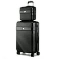 thumbnail image 1 of MKF Collection Mykonos Carry-On Luggage Hardside, Luxurious Travel Suitcase by Mia K - Black, 1 of 12